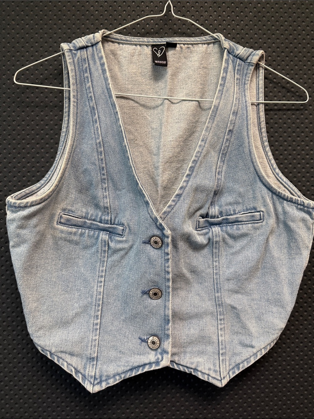Windsor Light Blue Denim Vest